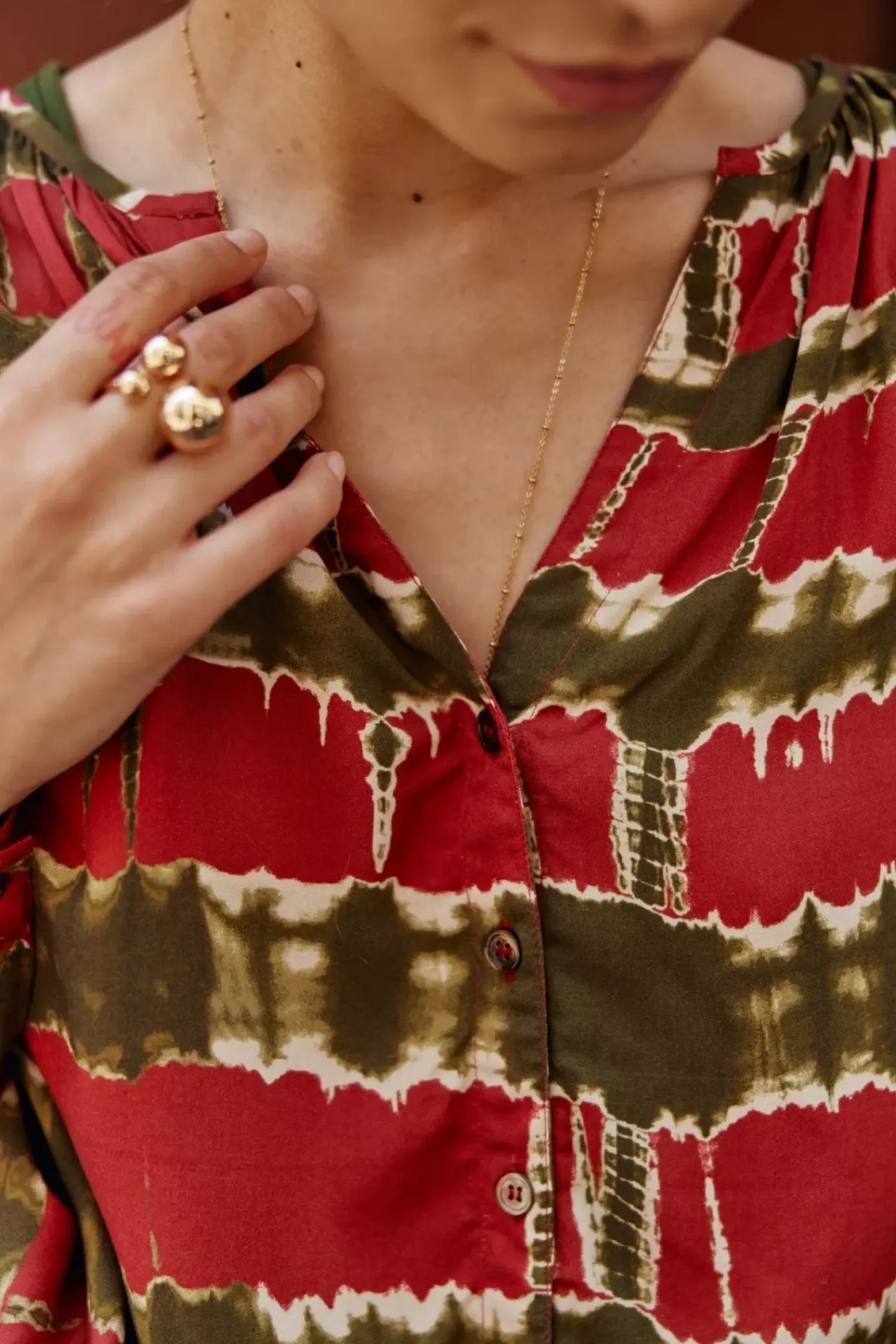 Blouses & Chemisiers|LA PETITE ÉTOILE Blouse Amabel Tie&Die