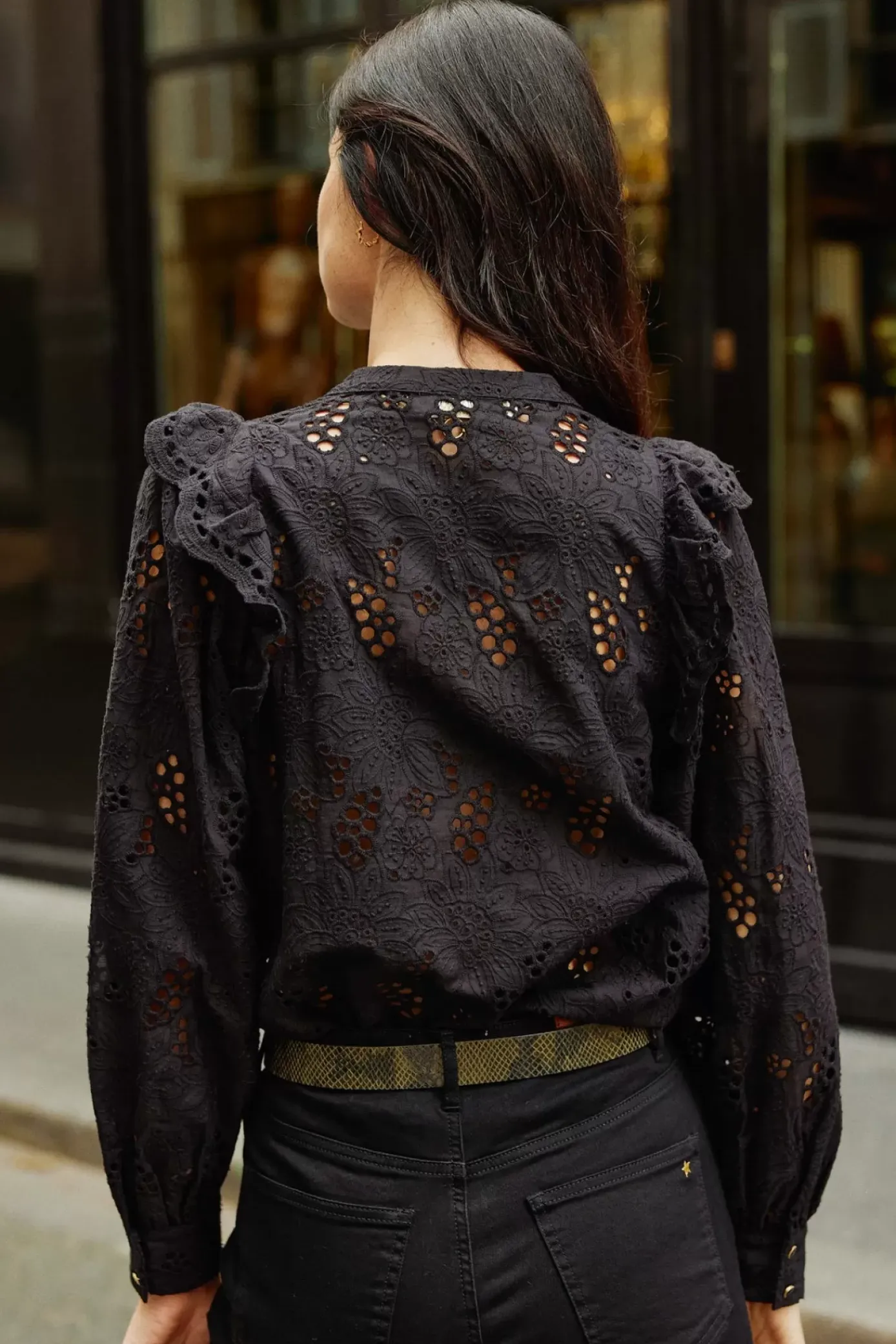 Blouses & Chemisiers|LA PETITE ÉTOILE Blouse Arsine Noir