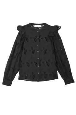 Blouses & Chemisiers|LA PETITE ÉTOILE Blouse Arsine Noir