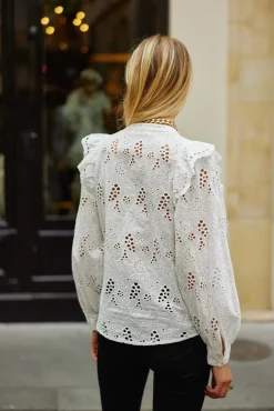 Blouses & Chemisiers|LA PETITE ÉTOILE Blouse Arsine Blanc