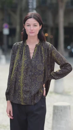 Blouses & Chemisiers|LA PETITE ÉTOILE Blouse Arso Python