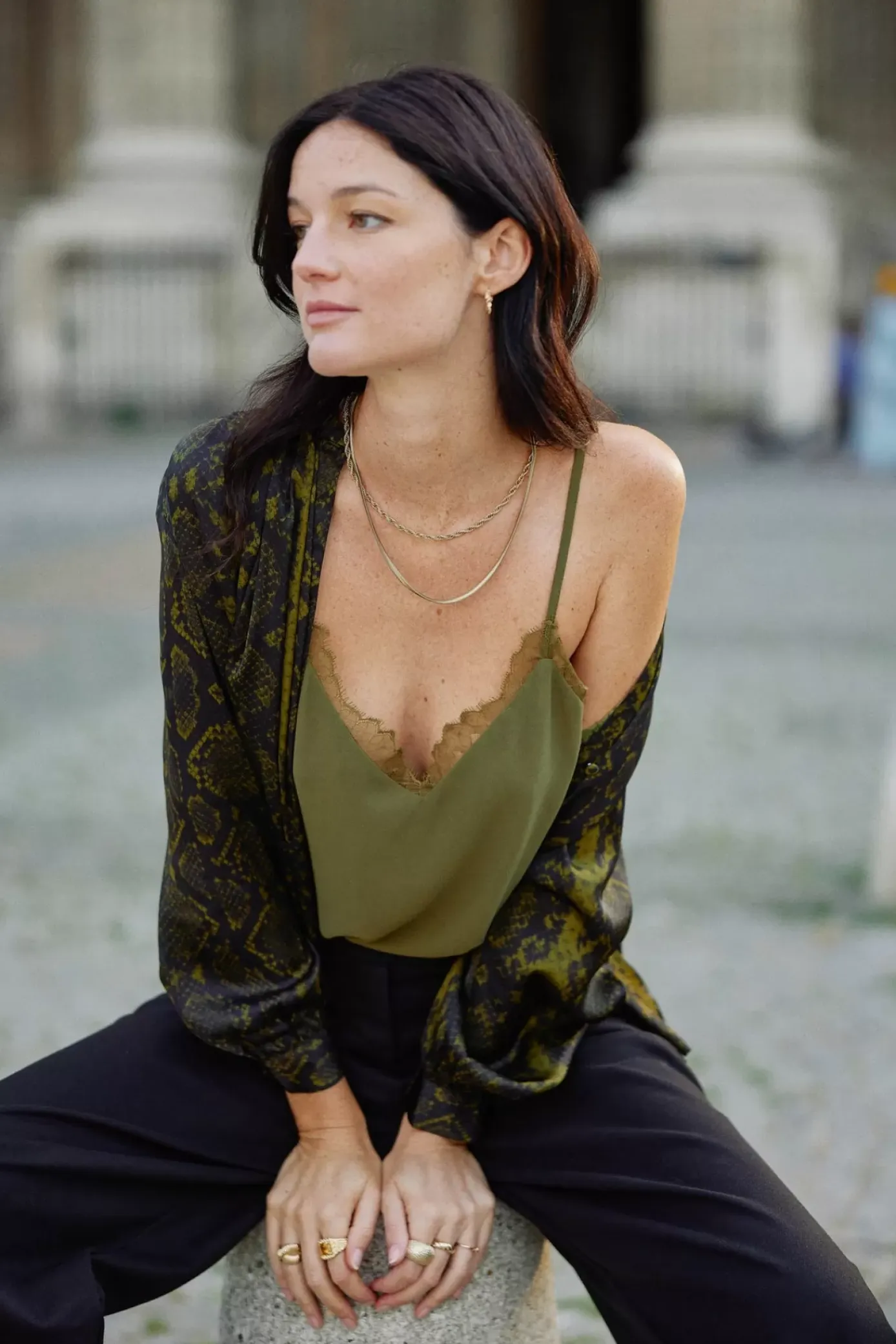 Blouses & Chemisiers|LA PETITE ÉTOILE Blouse Arso Python