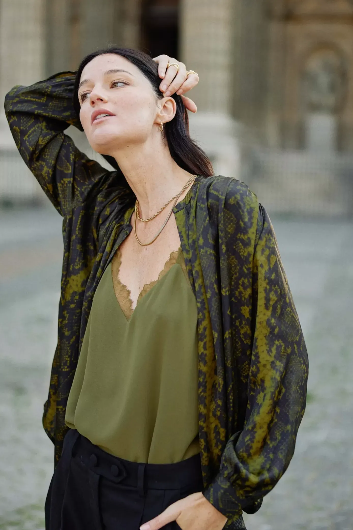 Blouses & Chemisiers|LA PETITE ÉTOILE Blouse Arso Python