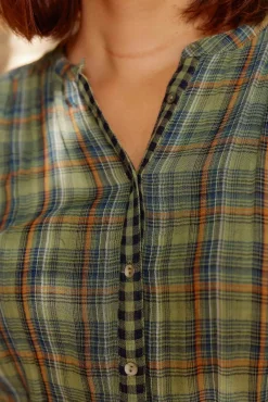 Blouses & Chemisiers|LA PETITE ÉTOILE Blouse Azura Carreaux
