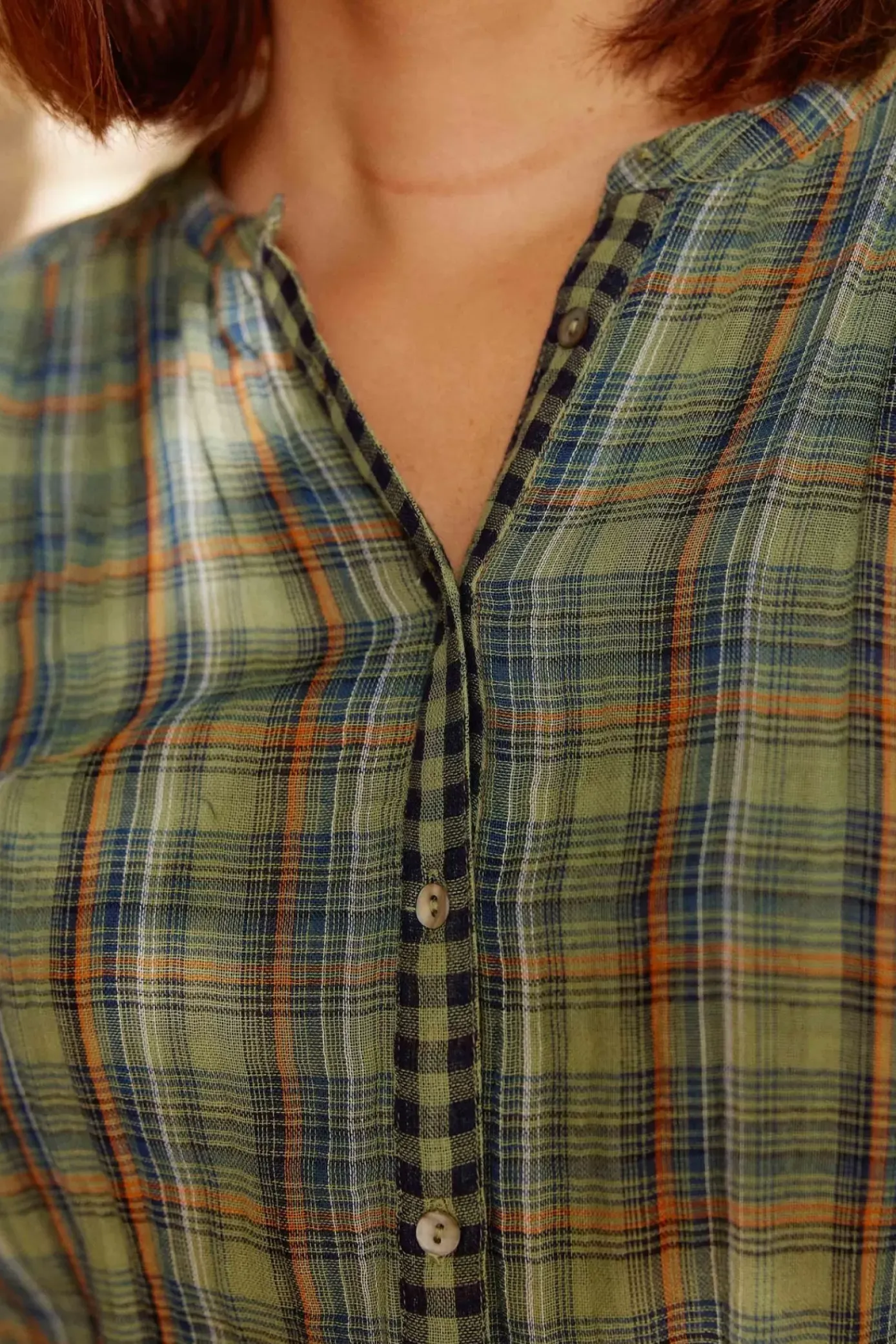 Blouses & Chemisiers|LA PETITE ÉTOILE Blouse Azura Carreaux