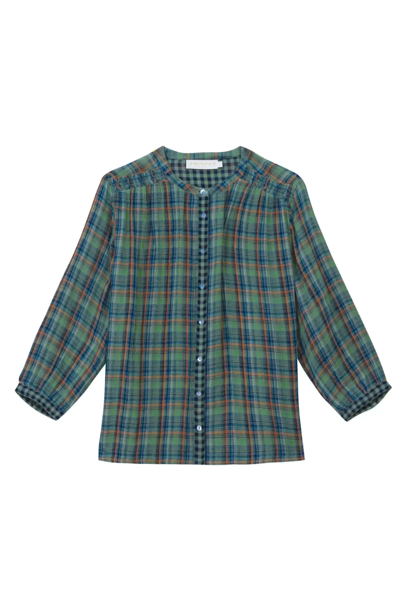 Blouses & Chemisiers|LA PETITE ÉTOILE Blouse Azura Carreaux