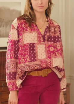 Blouses & Chemisiers|LA PETITE ÉTOILE Blouse Kiana Patchwork