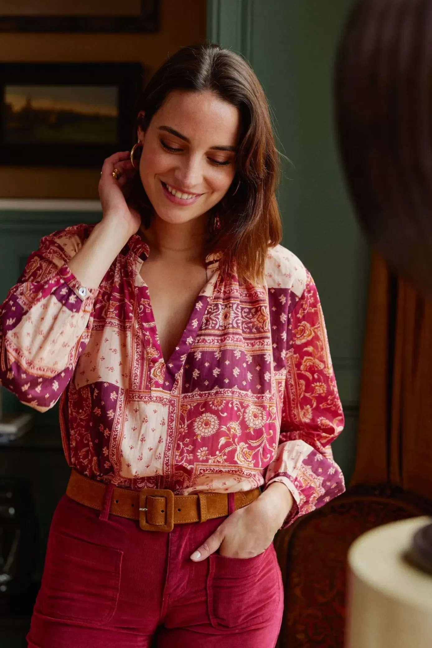 Blouses & Chemisiers|LA PETITE ÉTOILE Blouse Kiana Patchwork
