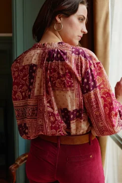 Blouses & Chemisiers|LA PETITE ÉTOILE Blouse Kiana Patchwork