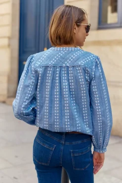 Blouses & Chemisiers|LA PETITE ÉTOILE Blouse Kiera Bleu