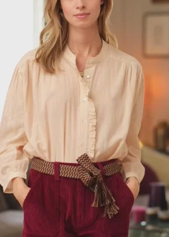 Blouses & Chemisiers|LA PETITE ÉTOILE Blouse Lonia Poudre Raye