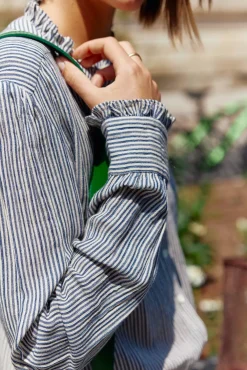 Blouses & Chemisiers|LA PETITE ÉTOILE Blouse Marlowe Raye Bleu