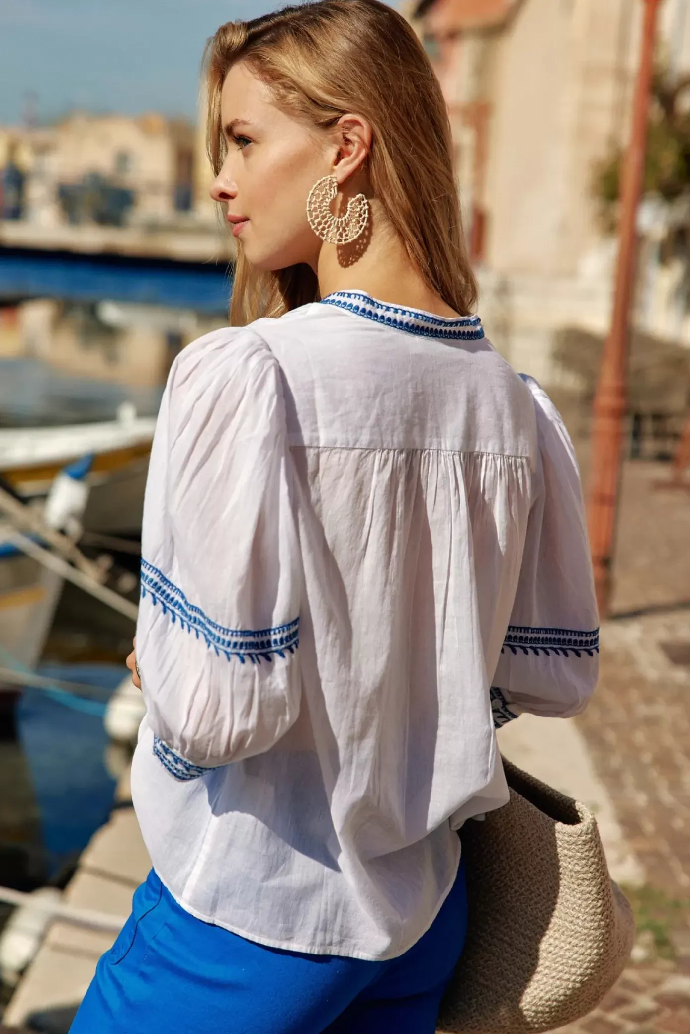 Blouses & Chemisiers|LA PETITE ÉTOILE Blouse Monika Blanc