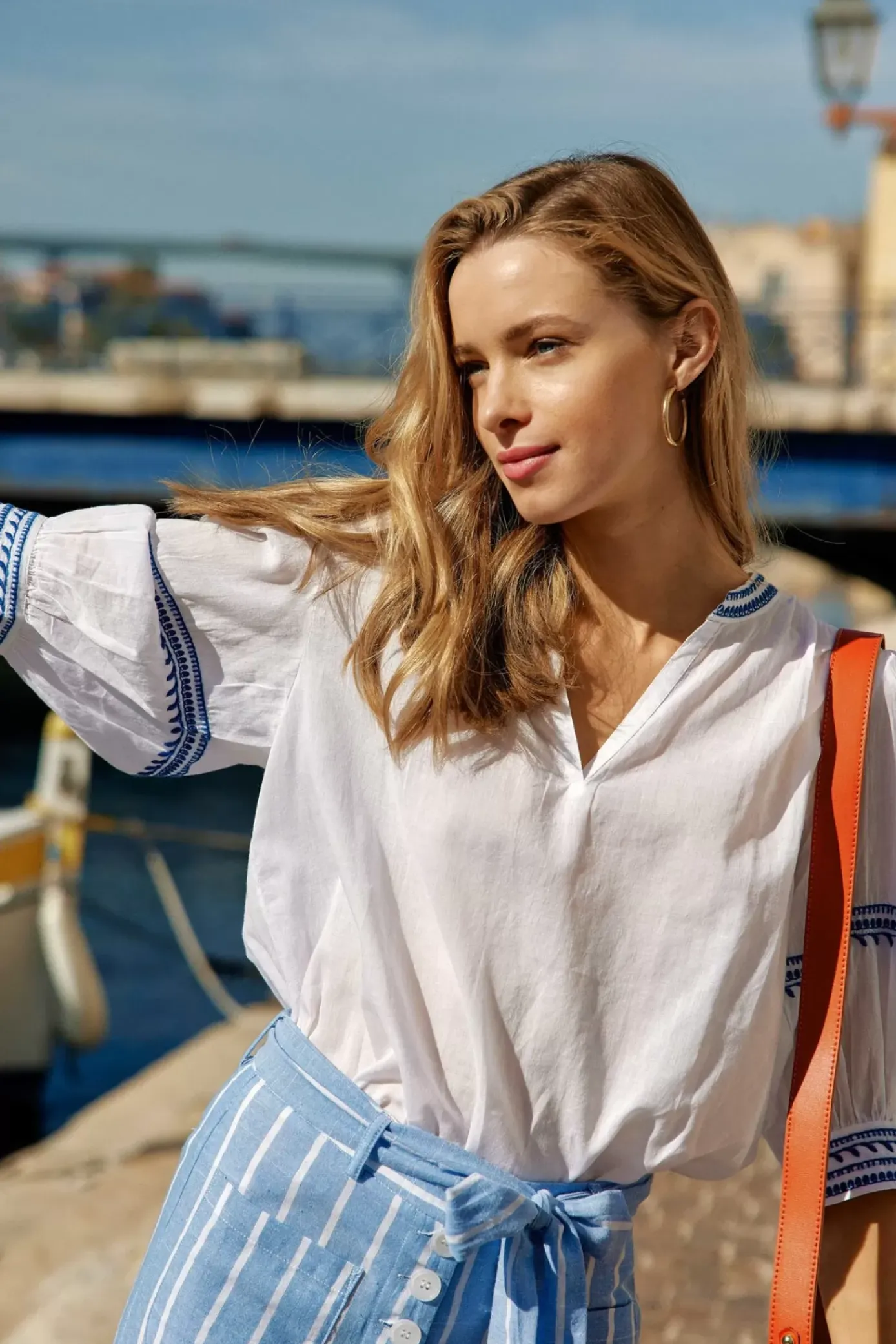 Blouses & Chemisiers|LA PETITE ÉTOILE Blouse Monika Blanc