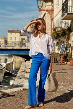 Blouses & Chemisiers|LA PETITE ÉTOILE Blouse Monika Blanc