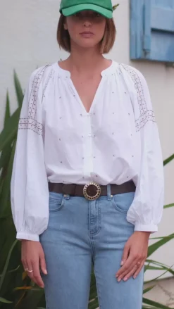 Blouses & Chemisiers|LA PETITE ÉTOILE Blouse Sloane Ecru