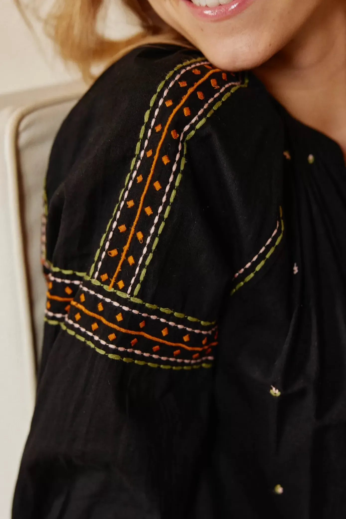 Blouses & Chemisiers|LA PETITE ÉTOILE Blouse Sloane Noir