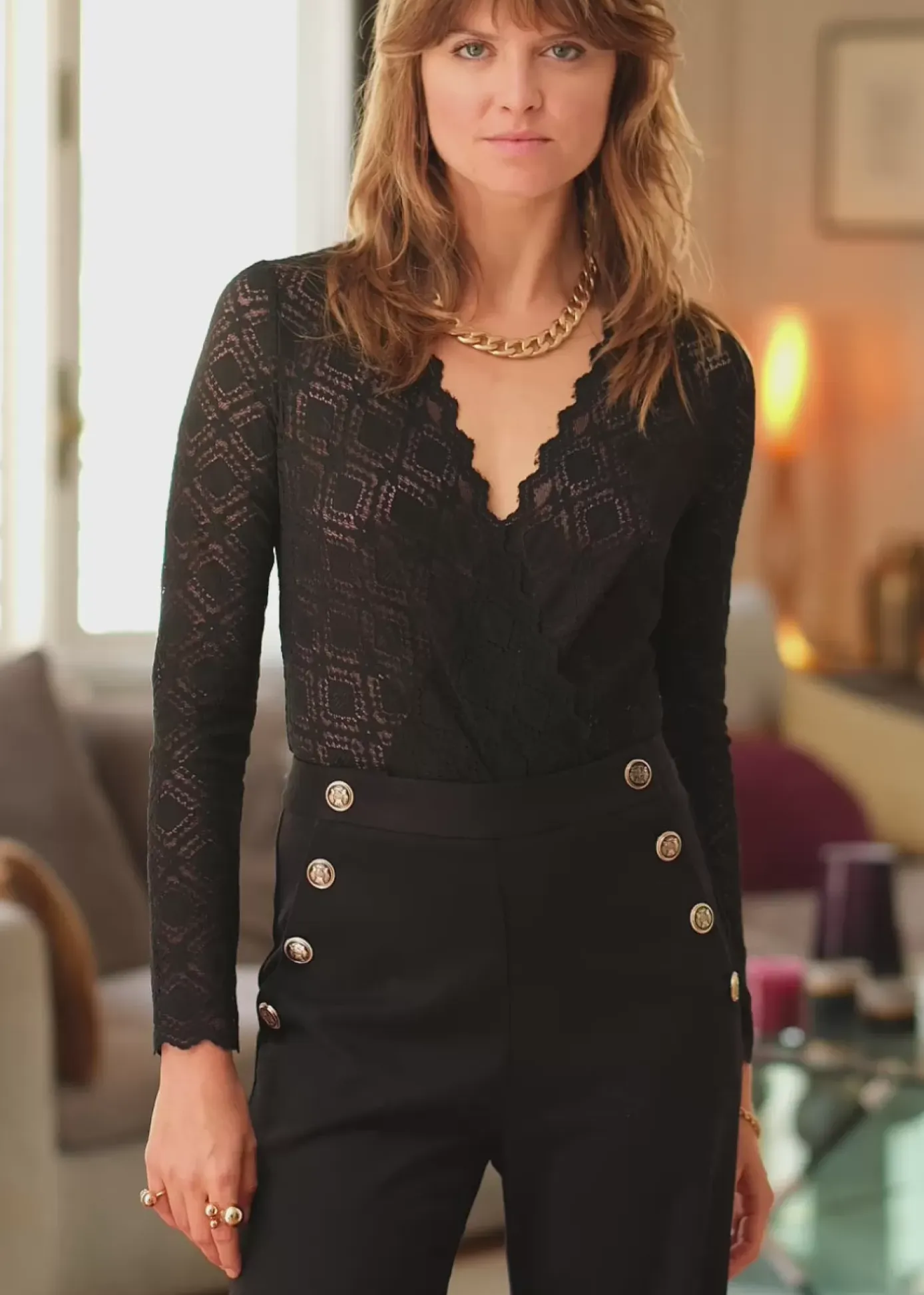 Tops|LA PETITE ÉTOILE Body Izara Noir