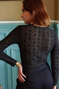 Tops|LA PETITE ÉTOILE Body Izara Noir