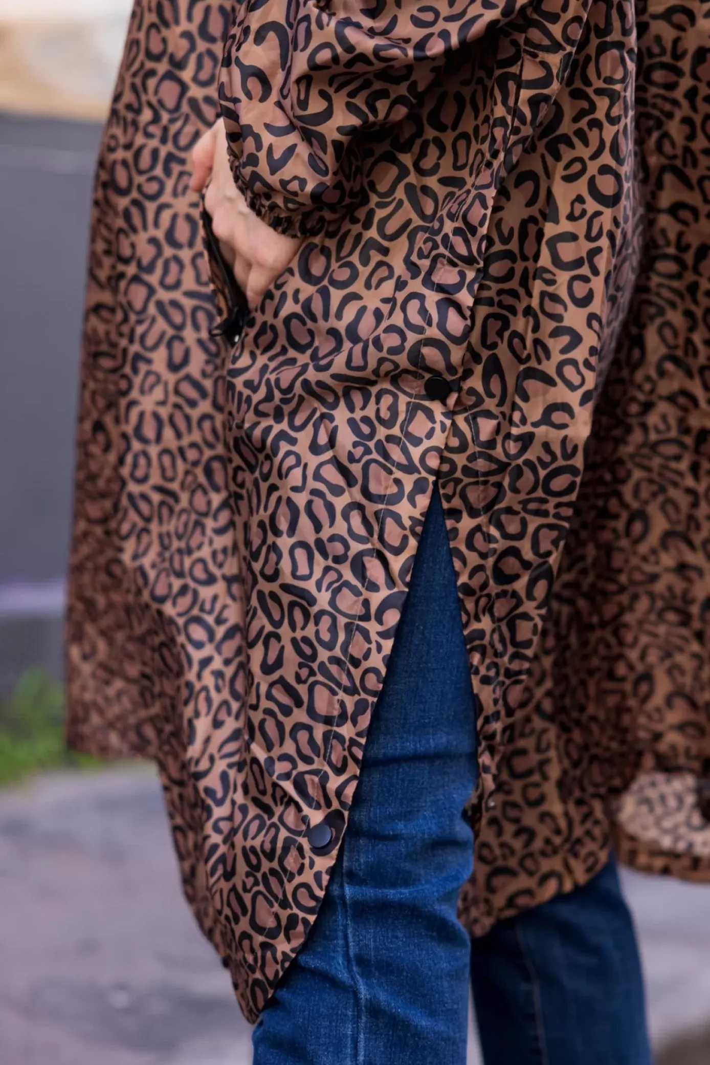 Manteaux & Vestes|LA PETITE ÉTOILE Cape De Pluie Karl Leopard