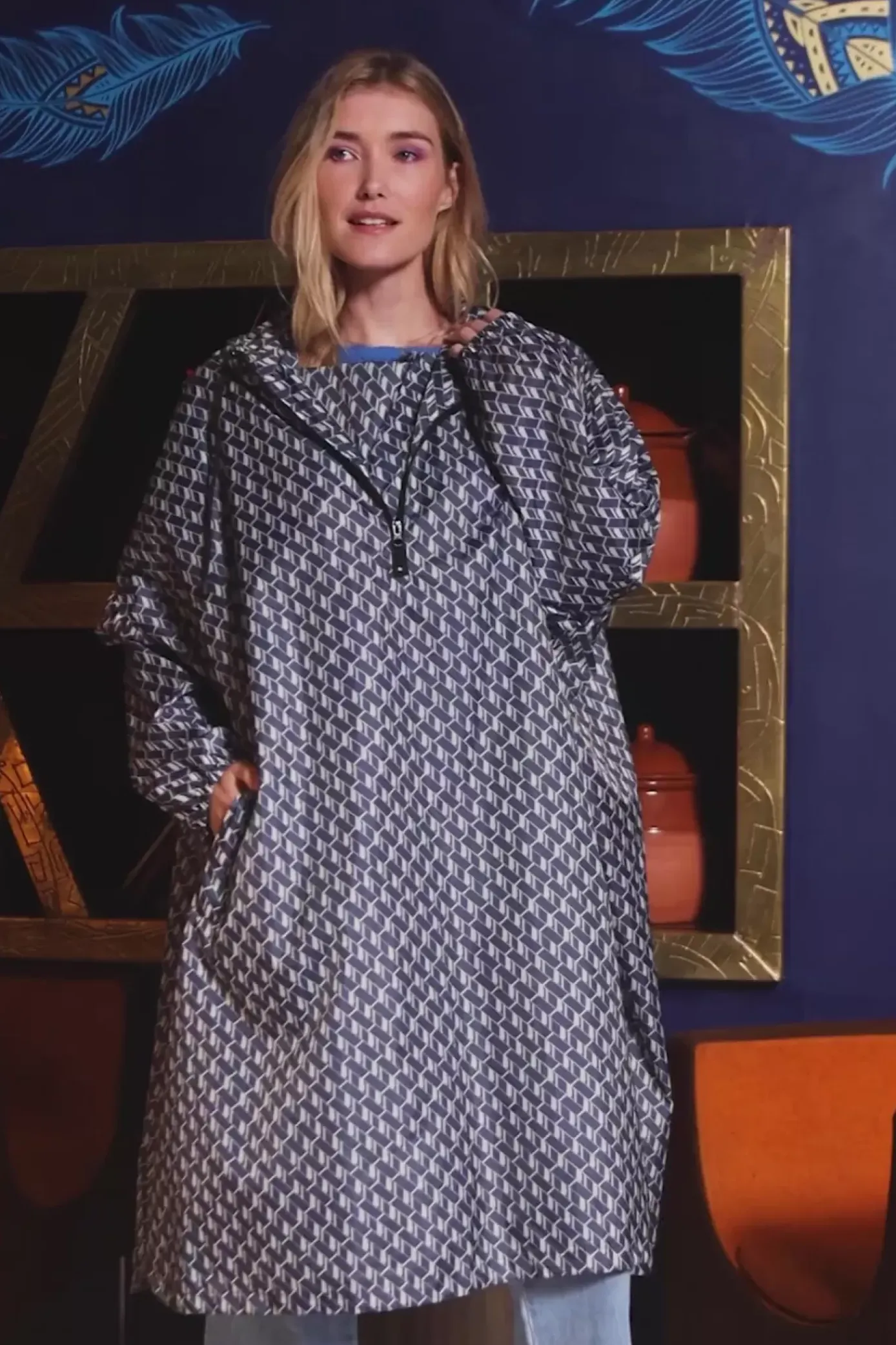 Manteaux & Vestes|LA PETITE ÉTOILE Cape De Pluie Karl Graphique