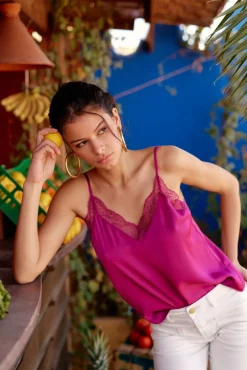Tops|LA PETITE ÉTOILE Caraco Elonore Fushia