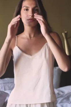 Les Pyjamas|LA PETITE ÉTOILE Caraco Et Shorty Set Botsy Champagne