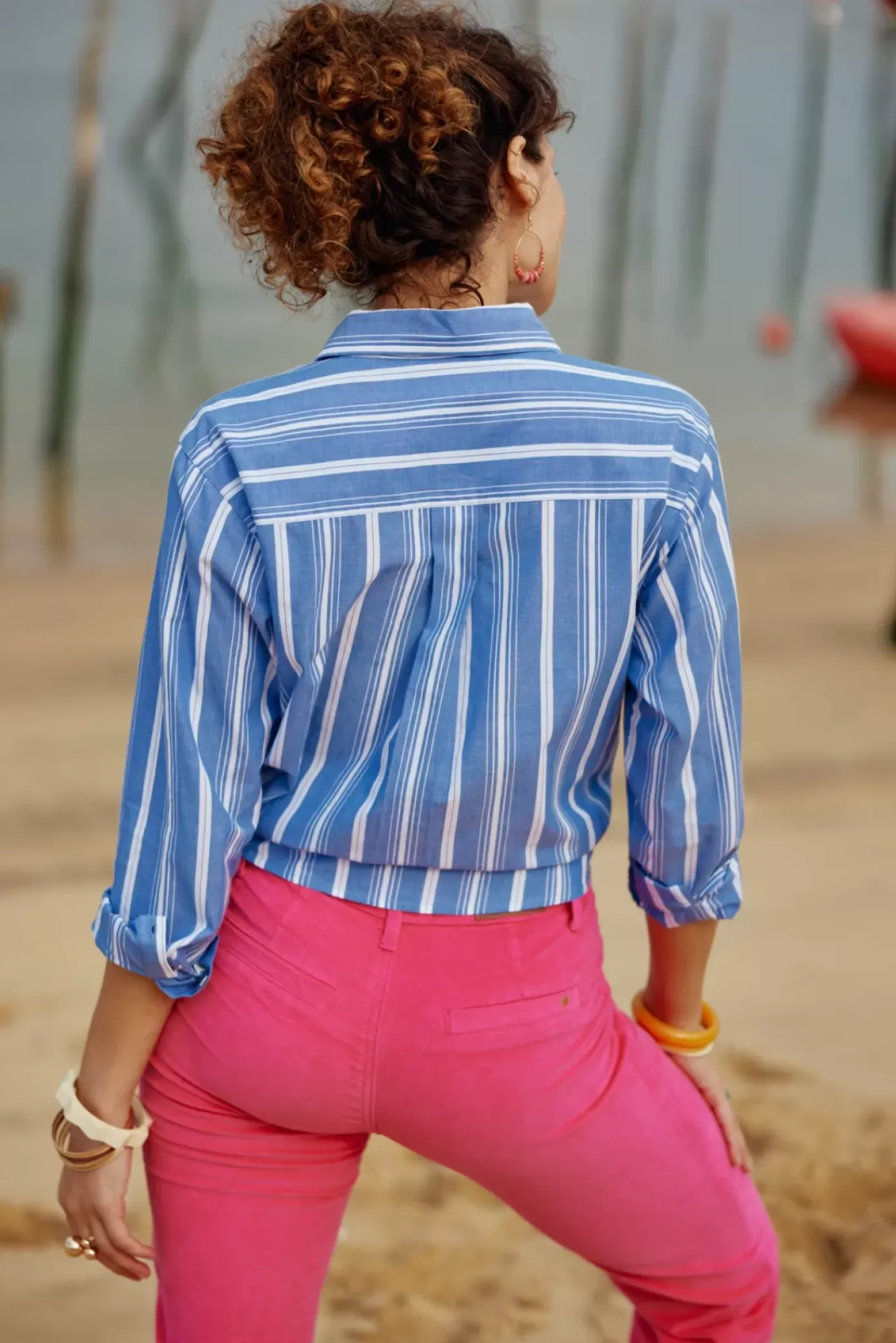 Blouses & Chemisiers|LA PETITE ÉTOILE Chemise Maeve Rayure Bleu