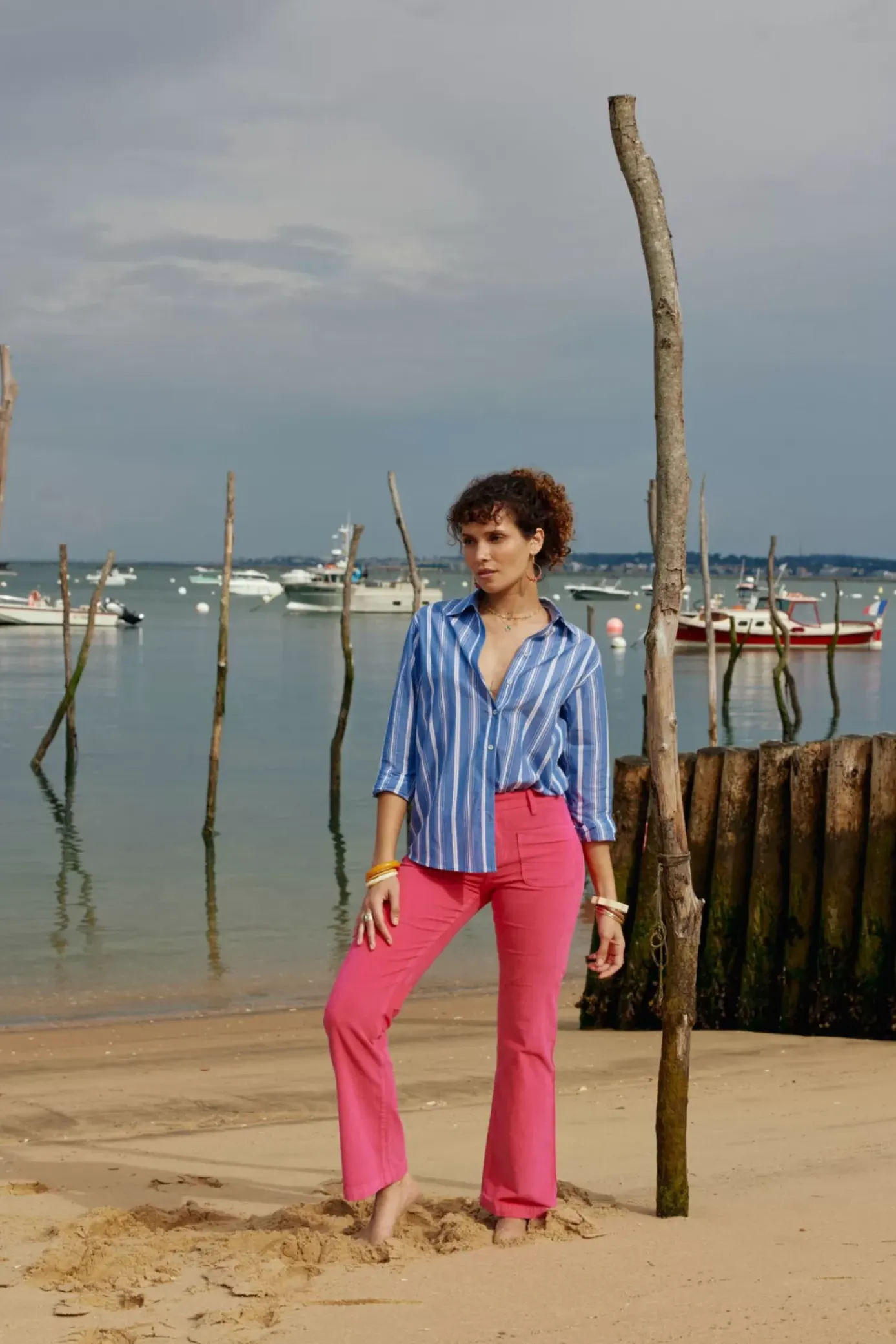 Blouses & Chemisiers|LA PETITE ÉTOILE Chemise Maeve Rayure Bleu
