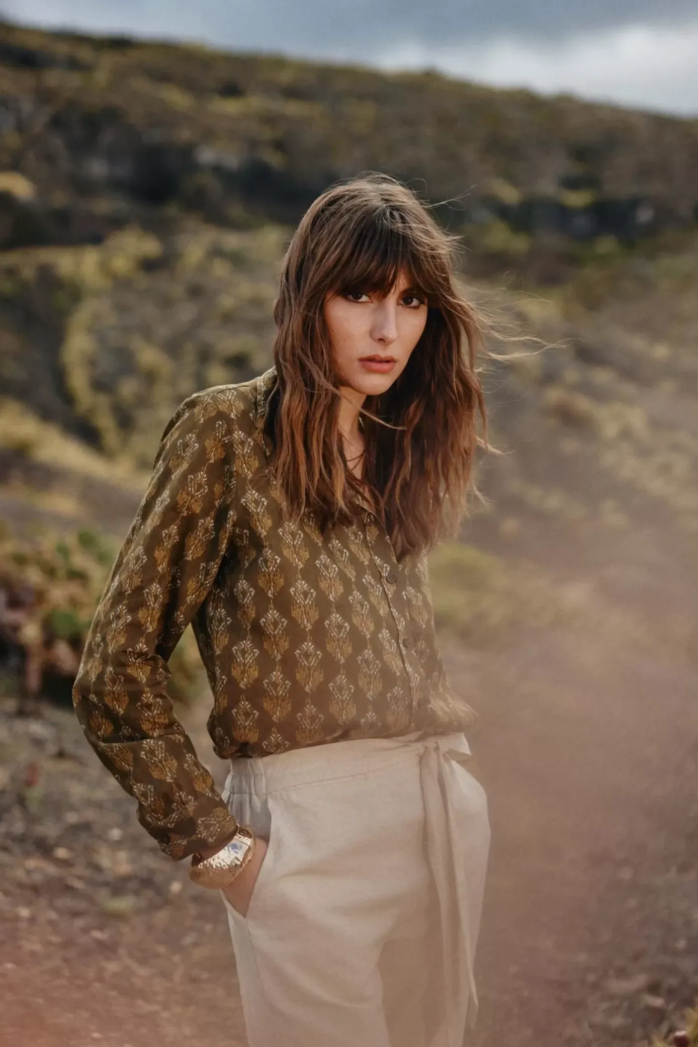 Blouses & Chemisiers|LA PETITE ÉTOILE Chemise Malak Kaki