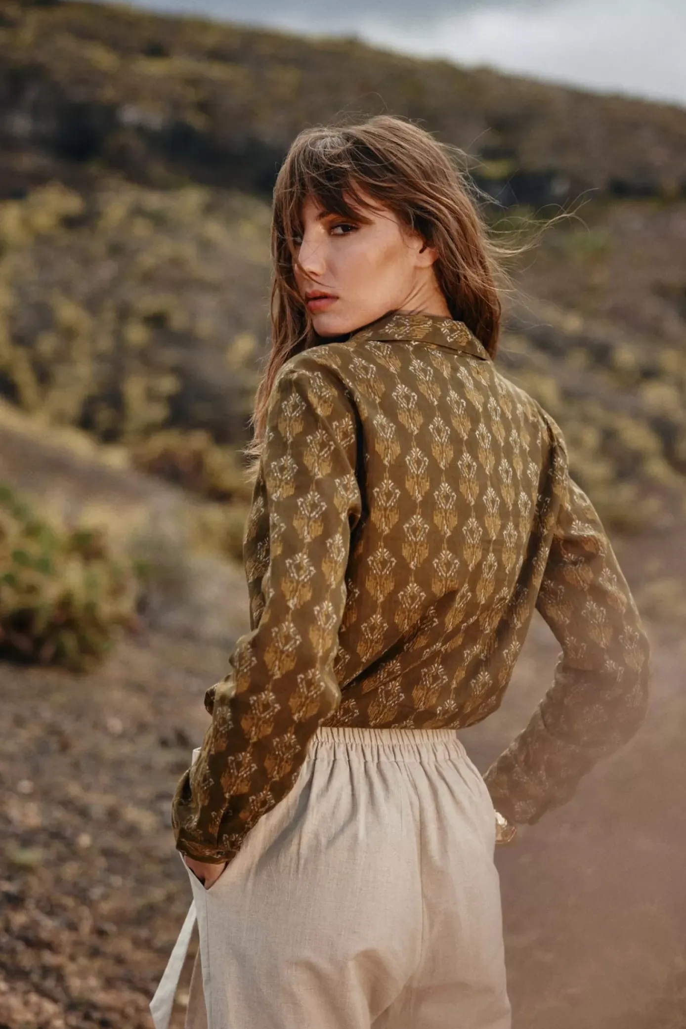 Blouses & Chemisiers|LA PETITE ÉTOILE Chemise Malak Kaki
