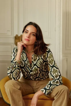 Blouses & Chemisiers|LA PETITE ÉTOILE Chemise Sanda Vert