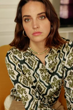 Blouses & Chemisiers|LA PETITE ÉTOILE Chemise Sanda Vert