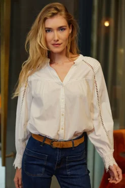 Blouses & Chemisiers|LA PETITE ÉTOILE Chemisier Loan Blanc