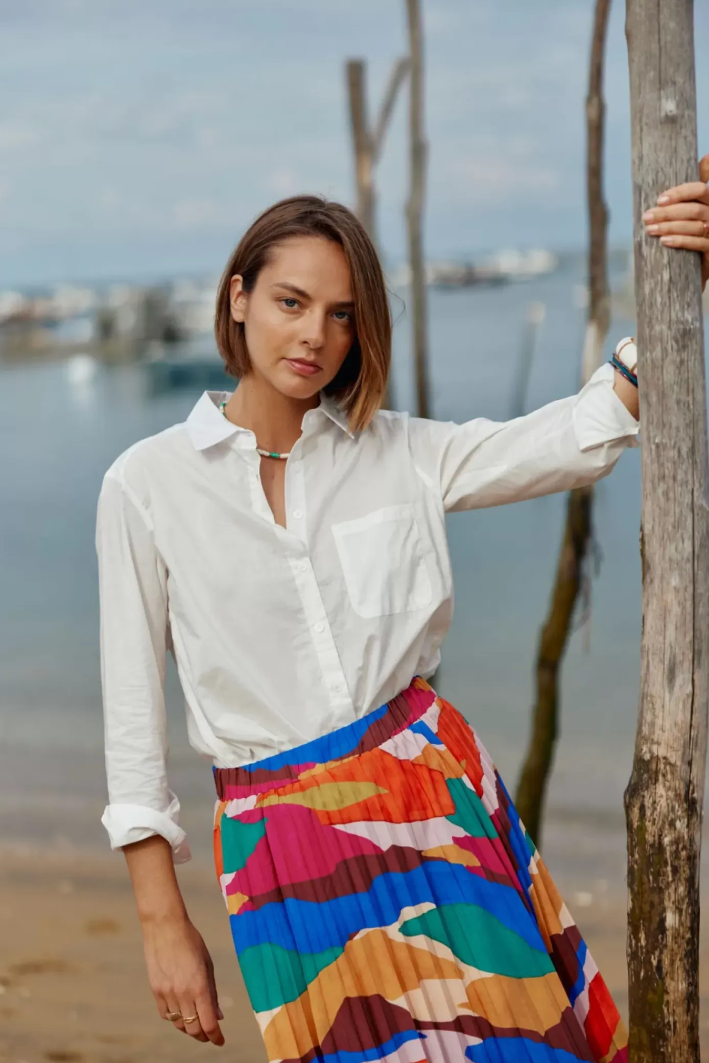 Blouses & Chemisiers|LA PETITE ÉTOILE Chemisier Scarlett Blanc