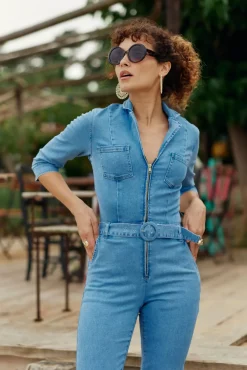 Robes & Combinaisons|LA PETITE ÉTOILE Combi-Pantalon Josaste Stone