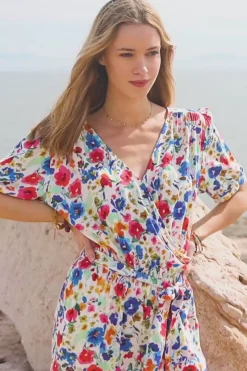 Robes & Combinaisons|LA PETITE ÉTOILE Combi-Pantalon Orchide Floral