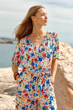Robes & Combinaisons|LA PETITE ÉTOILE Combi-Pantalon Orchide Floral