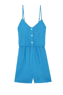 Robes & Combinaisons|LA PETITE ÉTOILE Combi-Short Eleanor Bleu