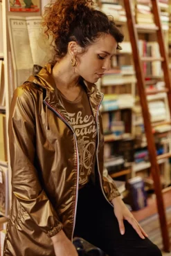Manteaux & Vestes|LA PETITE ÉTOILE Coupe-Vent Rainy Long Bronze