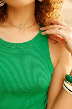 Tops|LA PETITE ÉTOILE Debardeur Juanitta Vert