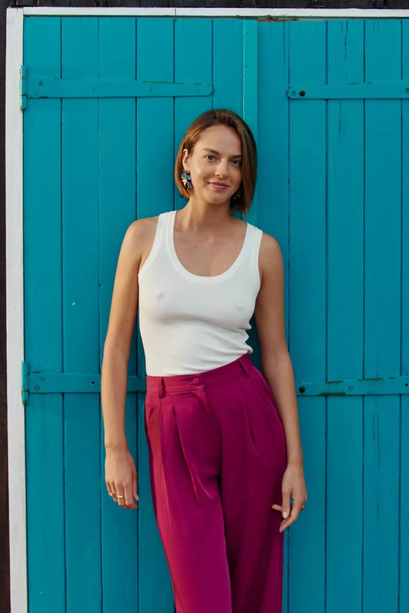 Tops|LA PETITE ÉTOILE Debardeur Lorano Ecru