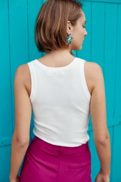 Tops|LA PETITE ÉTOILE Debardeur Lorano Ecru