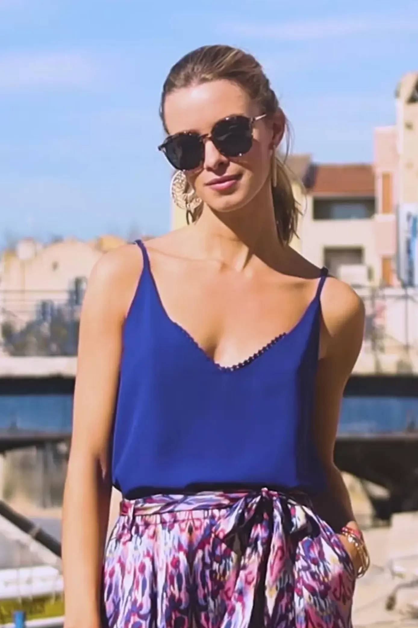 Tops|LA PETITE ÉTOILE Debardeur Lyra Bleu