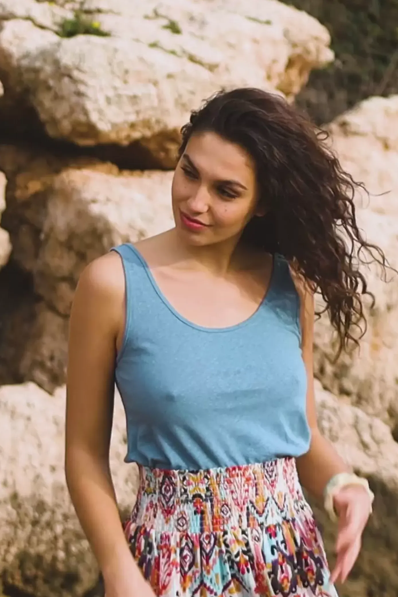 Tops|LA PETITE ÉTOILE Debardeur Matilda Bleu