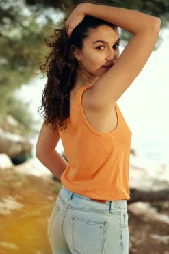 Tops|LA PETITE ÉTOILE Debardeur Matilda Orange