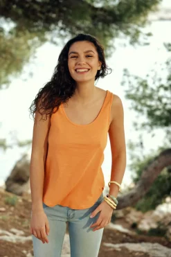 Tops|LA PETITE ÉTOILE Debardeur Matilda Orange