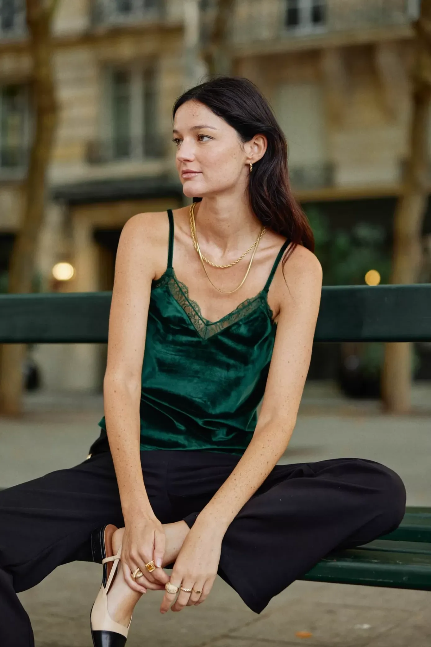 Tops|LA PETITE ÉTOILE Debardeur Shani Vert