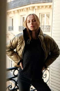 Manteaux & Vestes|LA PETITE ÉTOILE Doudoune Lorizo Or Rose