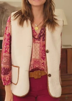 Manteaux & Vestes|LA PETITE ÉTOILE Gilet Livena Ecru